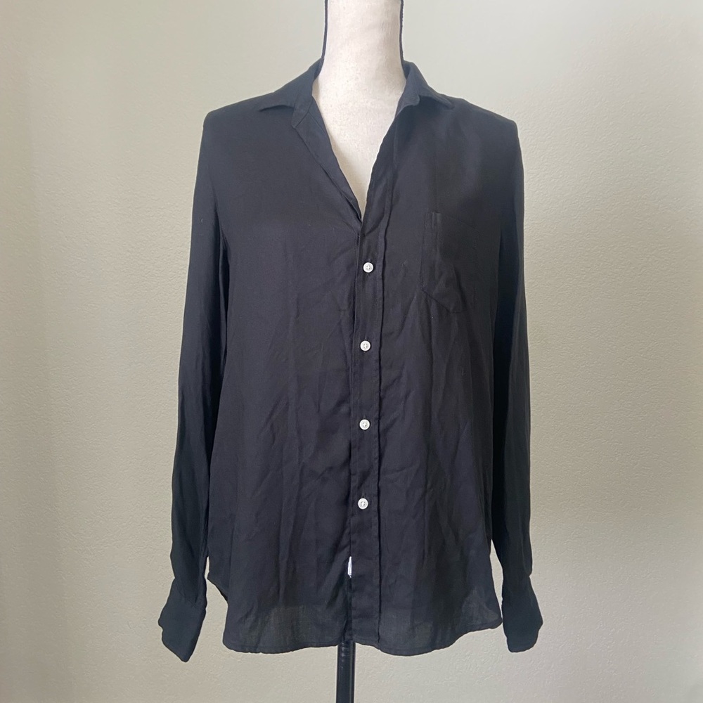 Frank and Eileen “Eileen” Button Down XXS - Black - image 3